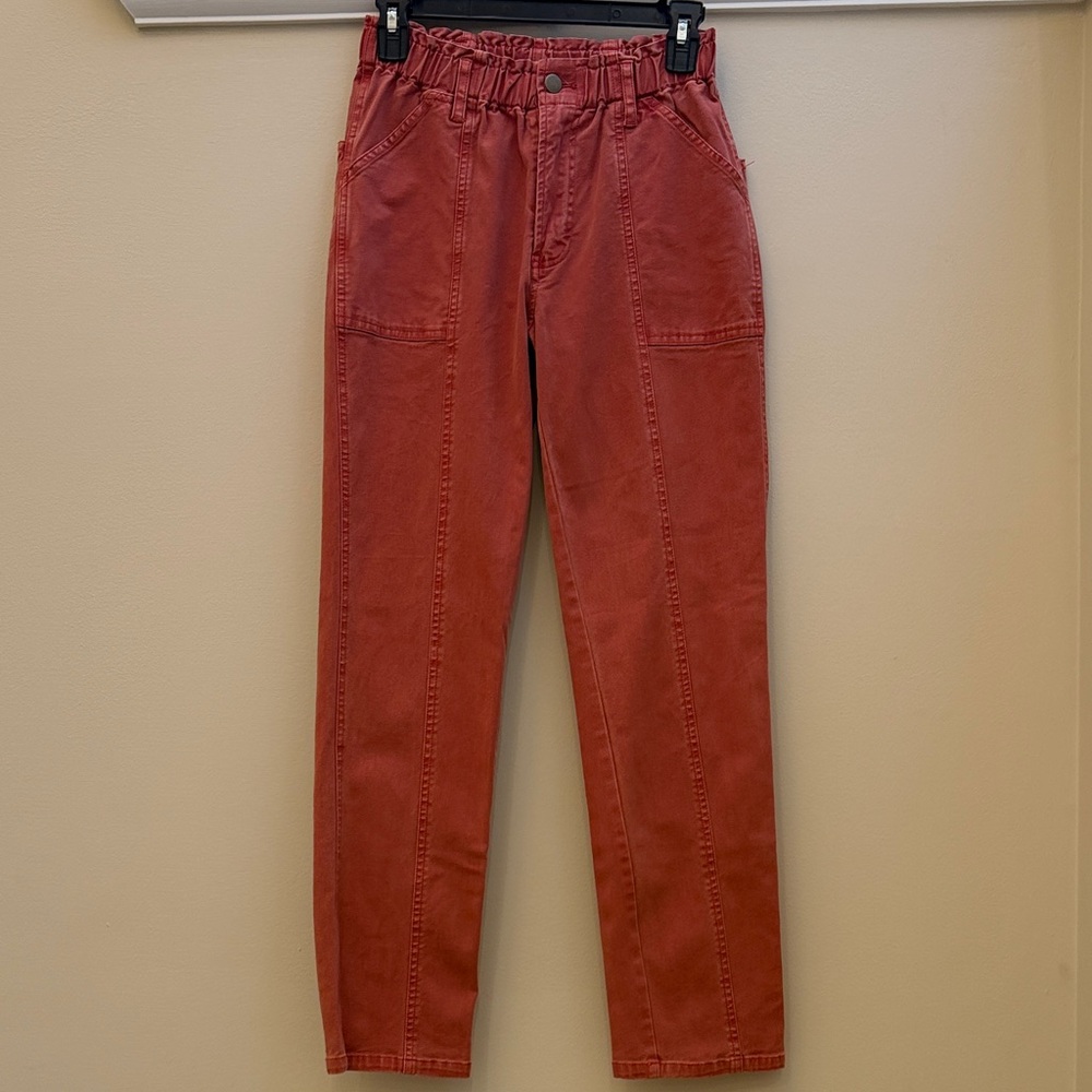 YFB Rust Red High-Waisted Pants